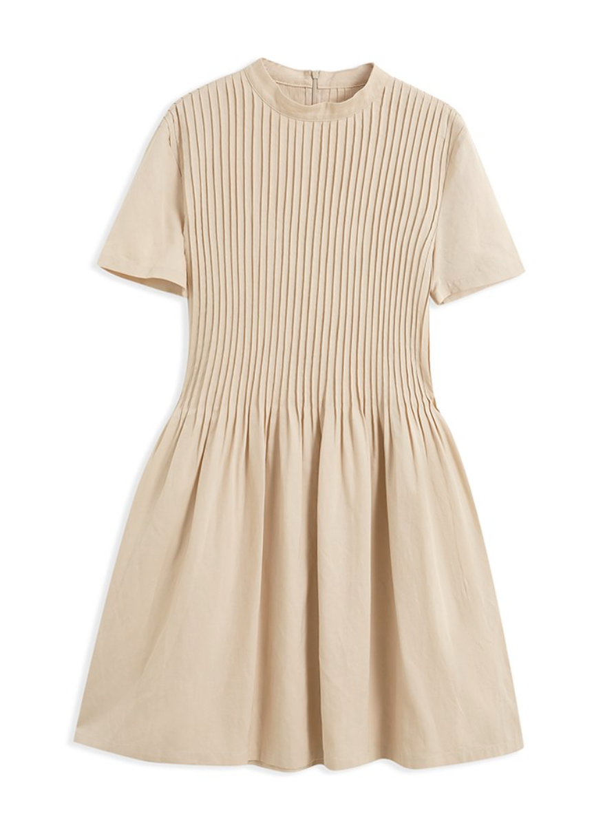 Afternoon Love In Pleated Dress