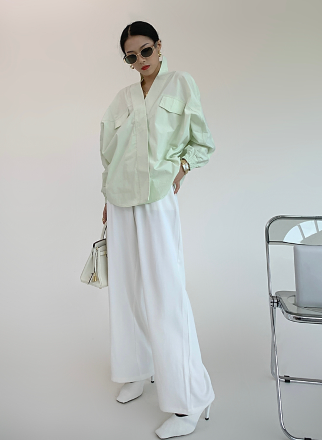 Stasis Pale Green Shirt